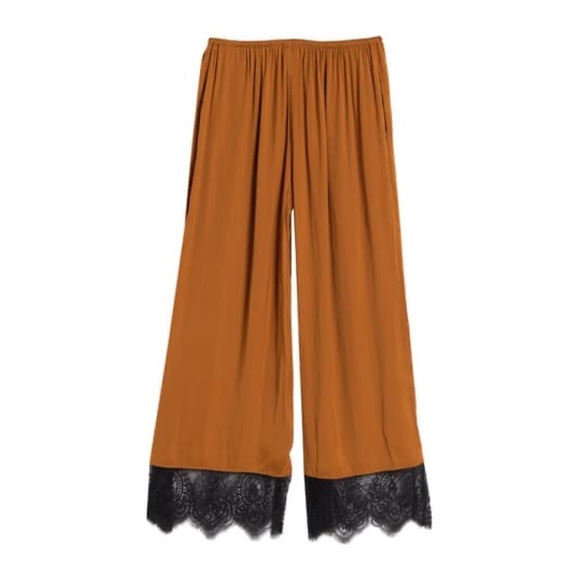 FREE PEOPLE TALKING IN MY SLEEP WIDELEG SATIN PANT - Picture 6 of 8